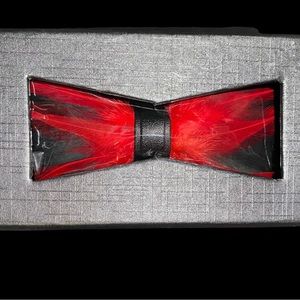Red Feather Bow Tie.
